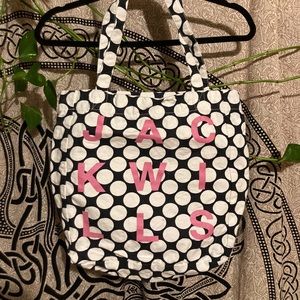 Jack Wills Polka Dot Canvas Tote